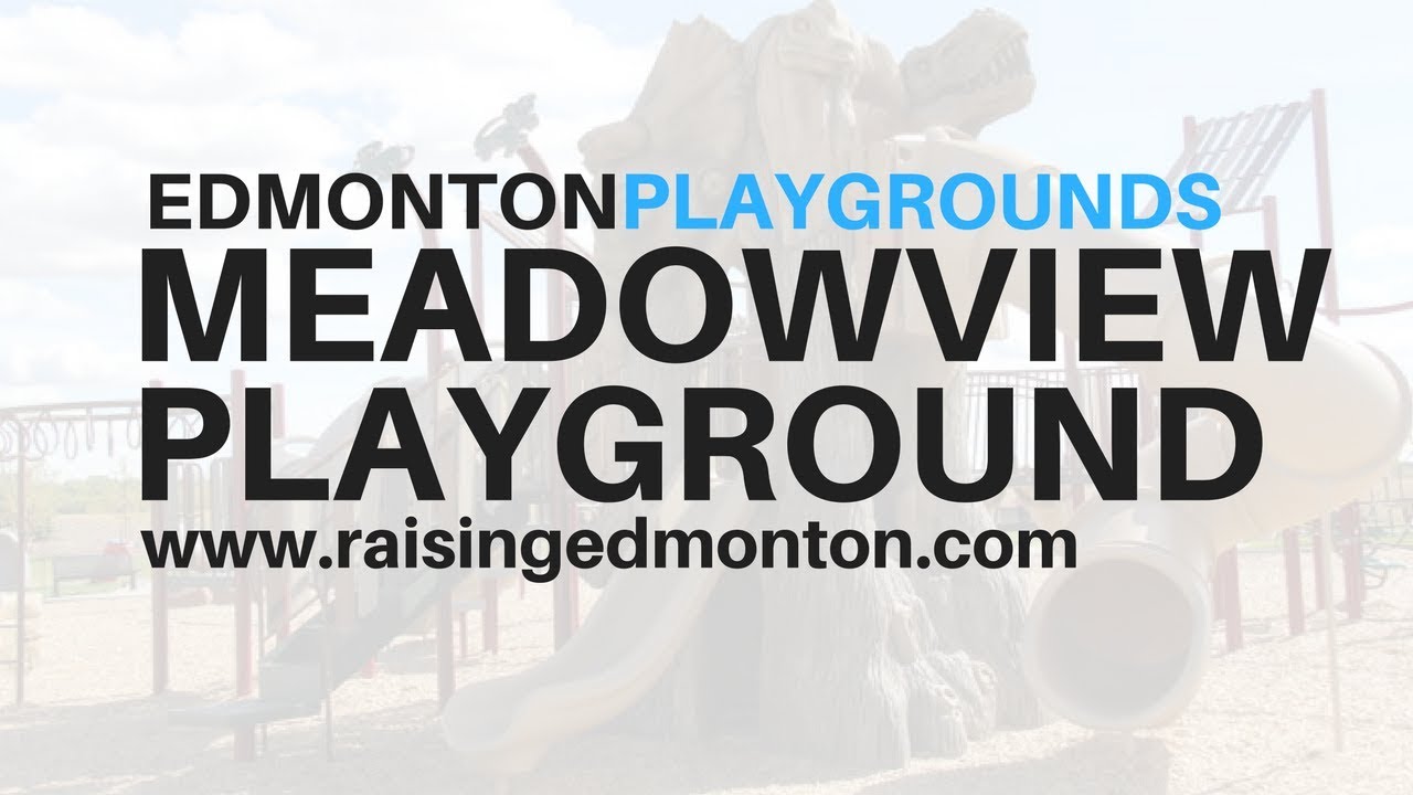 Edmonton Playgrounds: Meadowview Dinosaur Zipline Park (Leduc)