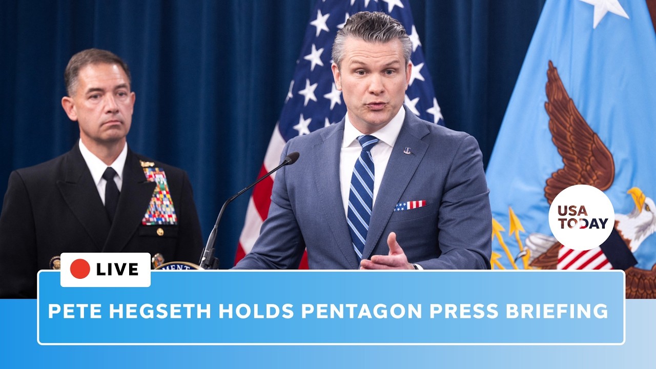 Live: Hegseth Pentagon press conference on Iran war news amid continued strikes at Strait of Hormuz