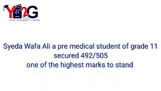 How a young Can Do Girl, Wafa Ali secured 97% marks in grade 11