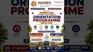 ORIENTATION PROGRAMME 2026-2027 BATCH
