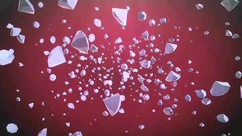 Ice Diamond Particles On Red Stock Motion Graphics