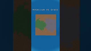 Mycelium Vs Grass Battle #minecraft #battle #shorts