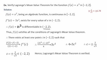 Mean Value Theorems (Part-2)