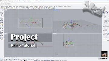 Learn a New Rhino Command!.Software Rhino Tutorial on the Project Command by  @TitleeMehzabeen