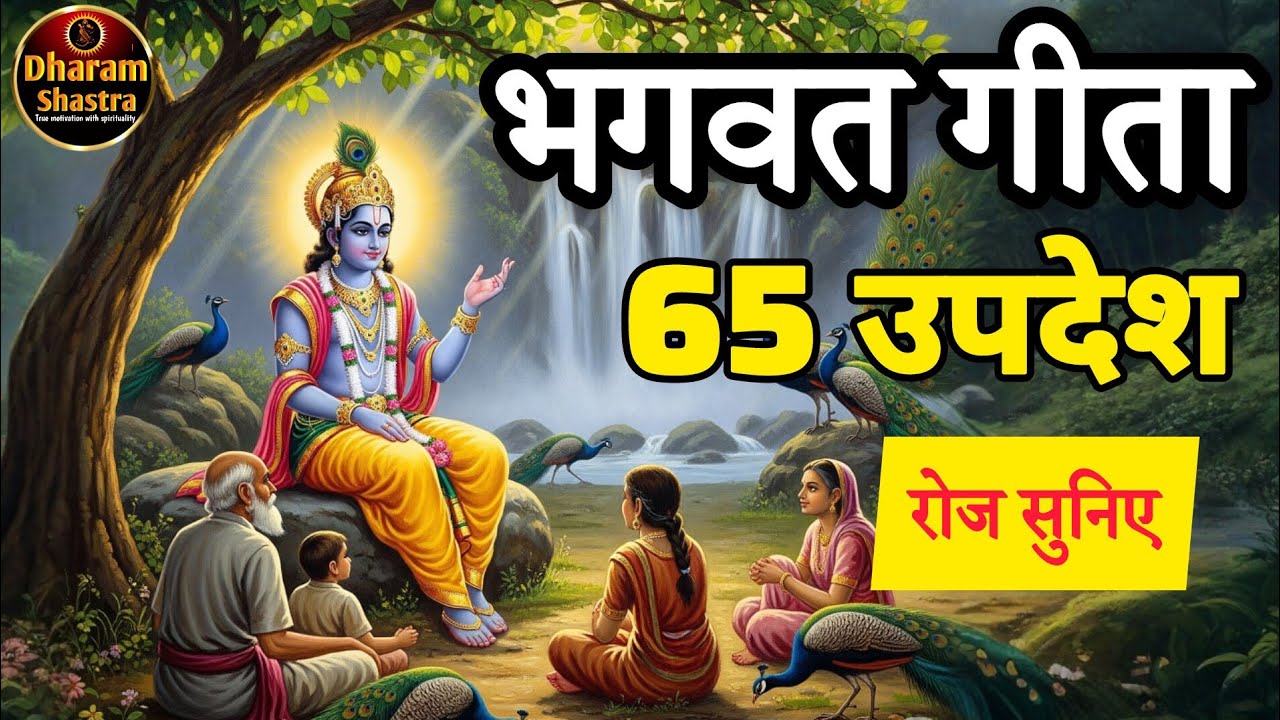 सारे दुखो का अंत भगवत गीता 65 उपदेश।, Bhagwat geeta 65 updesh !