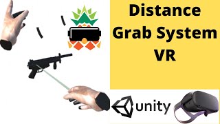 Unity VR Distance grab, Unity Tutorial Oculus Quest for beginners. Oculus rift, Htc vive etc! screenshot 5