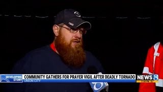 'We're all here together': Union City community holds vigil