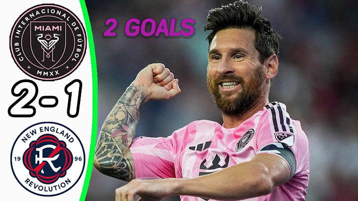 New England Revolution - Inter Miami 1:2 - All Goals & Highlights - Messi Two Goals