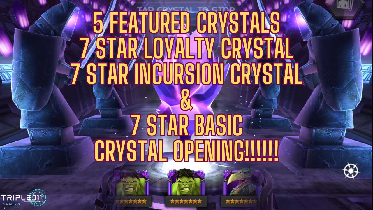 Five 6 star Featured, 1 Loyalty, Incursion and Basic 7 Star Crystal Opening!!!! |MCOC|