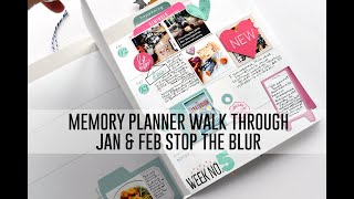 Memory Planner Walk Through  - January and February 2024 Stop The Blur Memory Planner Walk Through