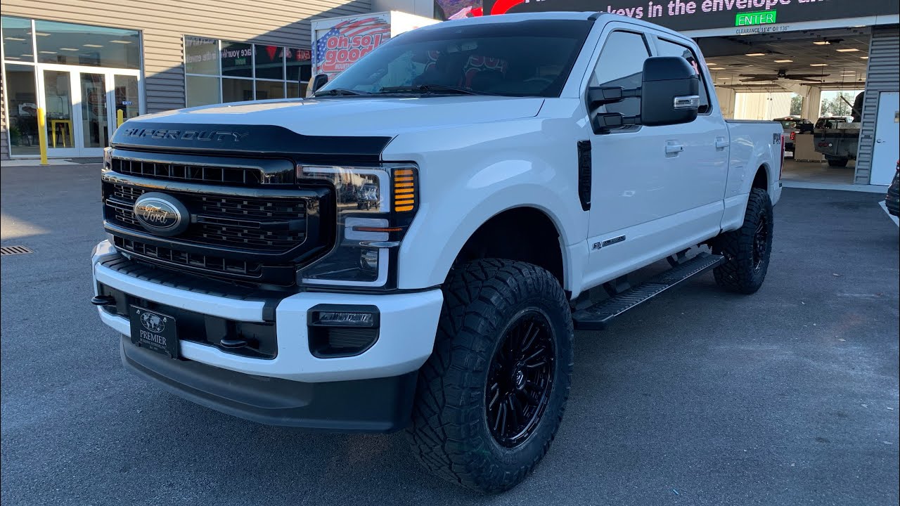 Ford F250 Lariat Sport Covert Edition Leveled on 37s Fuel Rebel 2020