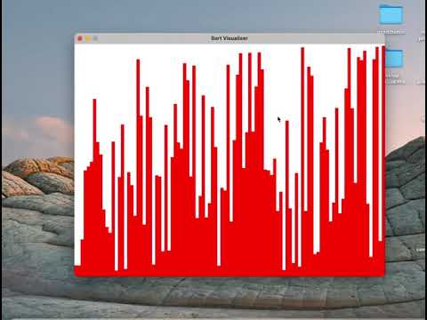 Sort Visualiser task 6.4D SIT102 Introduction To Programming at Deakin University in Australia.