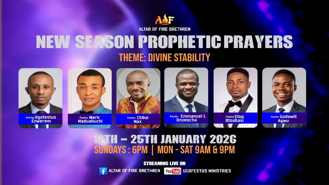 New Season Prophetic Prayers | Divine Stability Day Twelve (Evening Session
