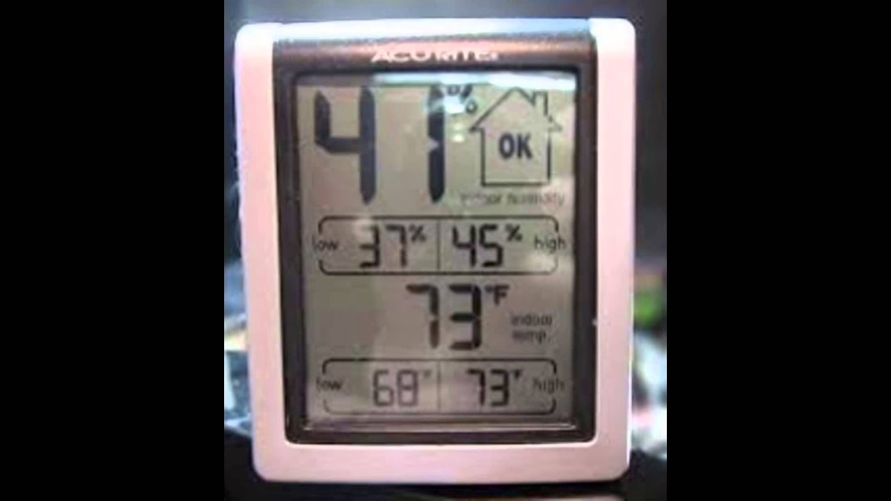 Best Review AcuRite 613 Indoor Thermometer Humidity Monitor YouTube