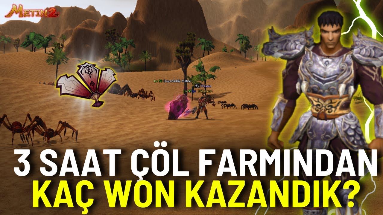 ÇÖLDE 3 SAATTE KAÇ WON KAZANDIK? BU İTEMİ BASARSAN ZENGİNSİN! BASARIM BİLİRSİN SERİSİ v4! Metin2
