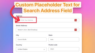 How to add GHL Autocomplete Address Field Custom Placeholder