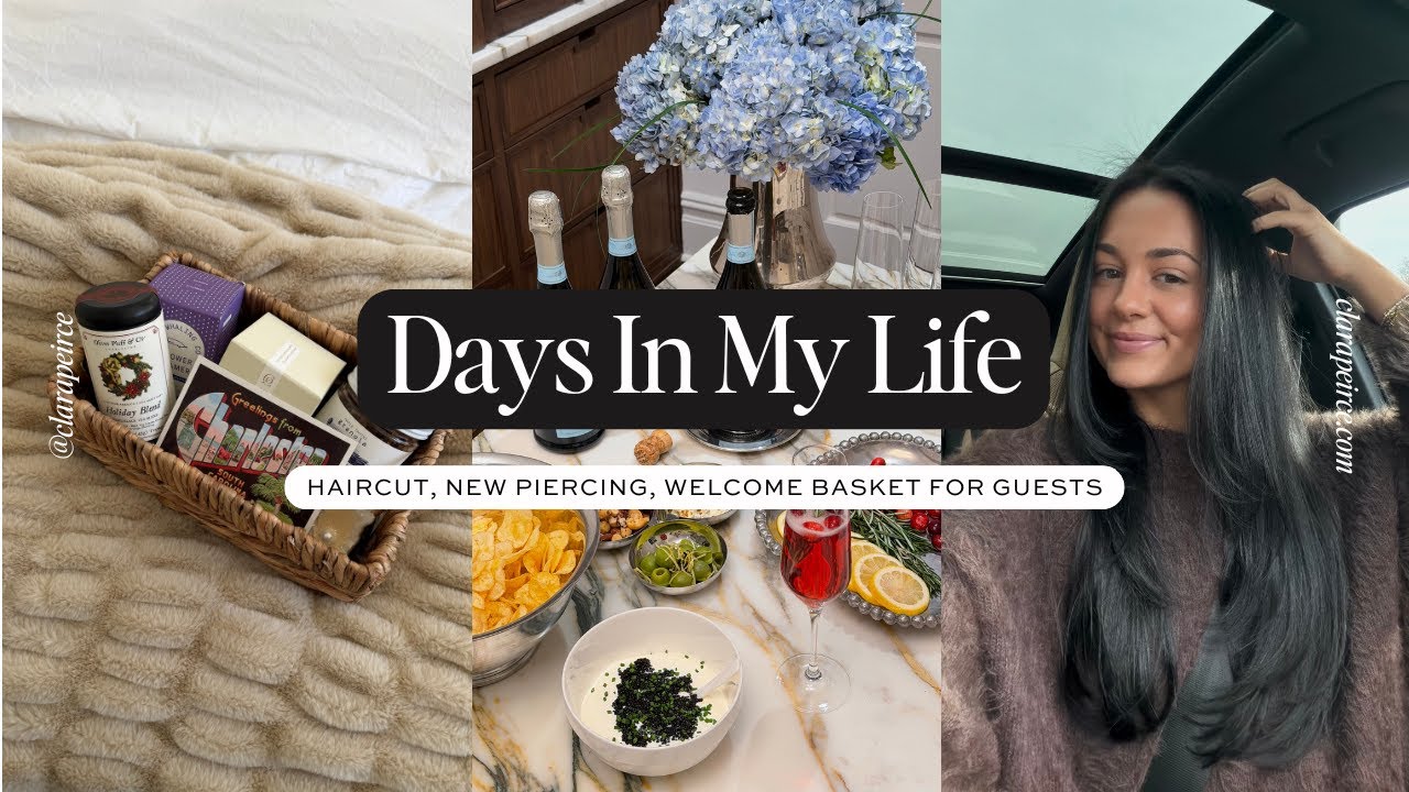 DAYS IN MY LIFE: Haircut, New Piercing, Welcome Basket For Guests