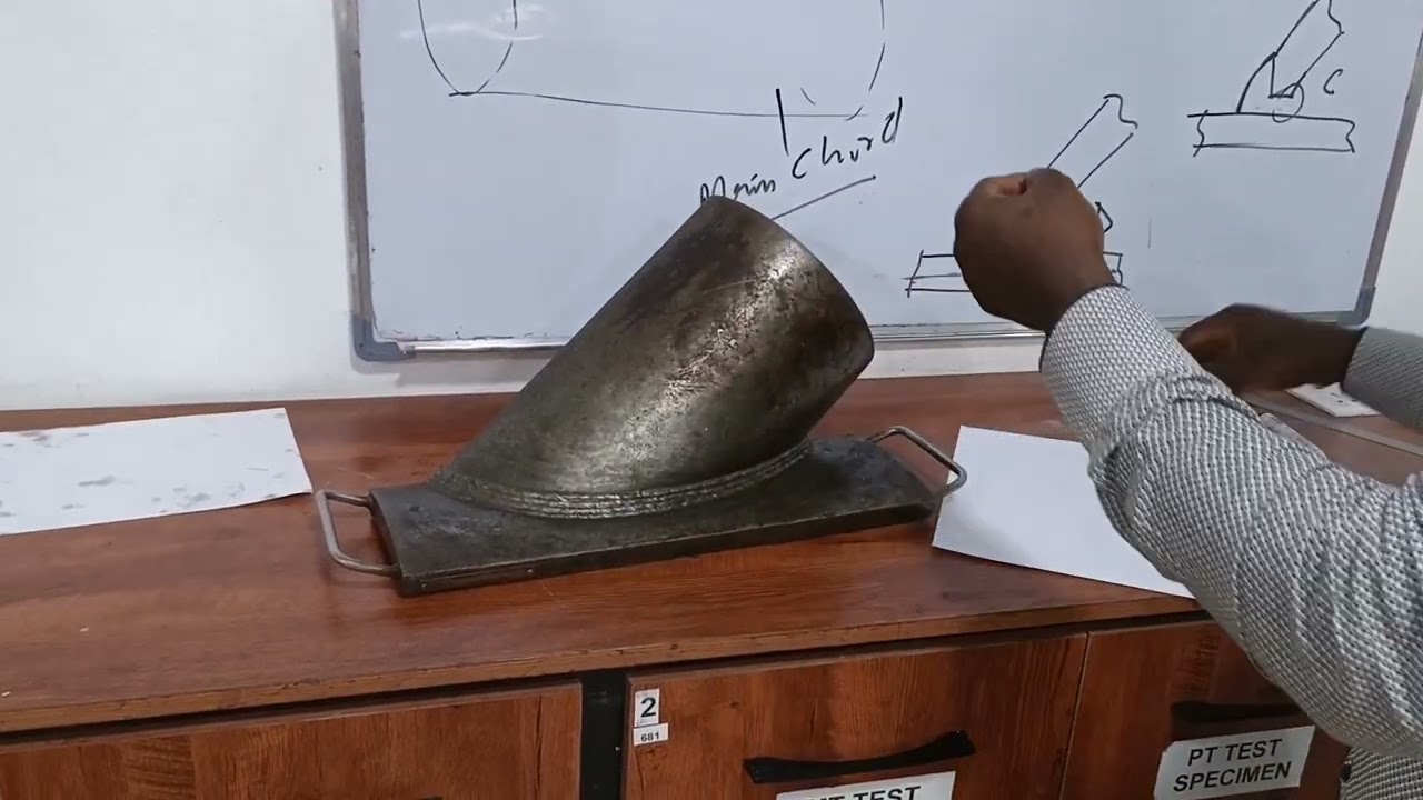 Ультразвуковой контроль — Профиль сварного шва и построение луча — Часть 3 (Узлы и соединения сопла)