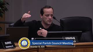 St. Tammany Parish Council Special Meeting 12/18/2024