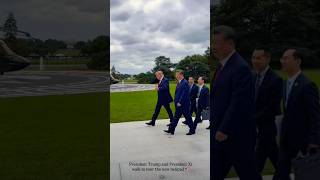 President Trump and President Xi Tour the New White House Helipad 🇺🇸🇨🇳