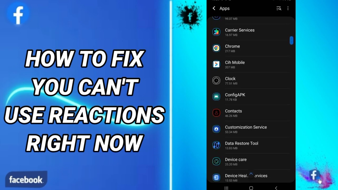 How To Fix You Can't Use Reactions Right Now On Facebook App
