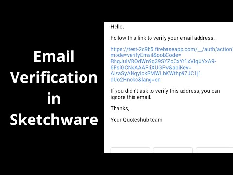 How to Apply Email Verification Feature of Firebase in Sketchware