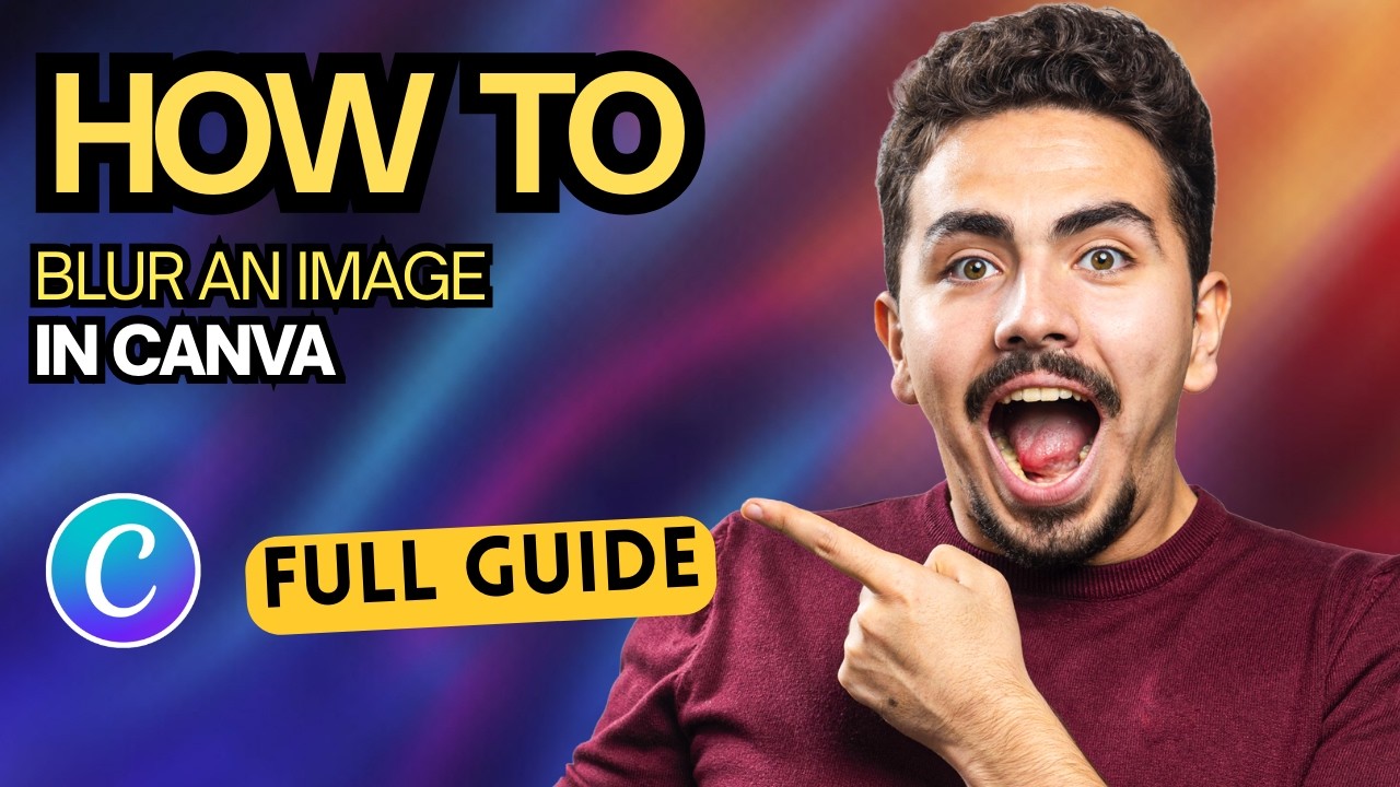 How to Blur an Image in Canva [2026 Full Guide] - YouTube