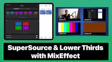SuperSource and Lower Thirds with MixEffect