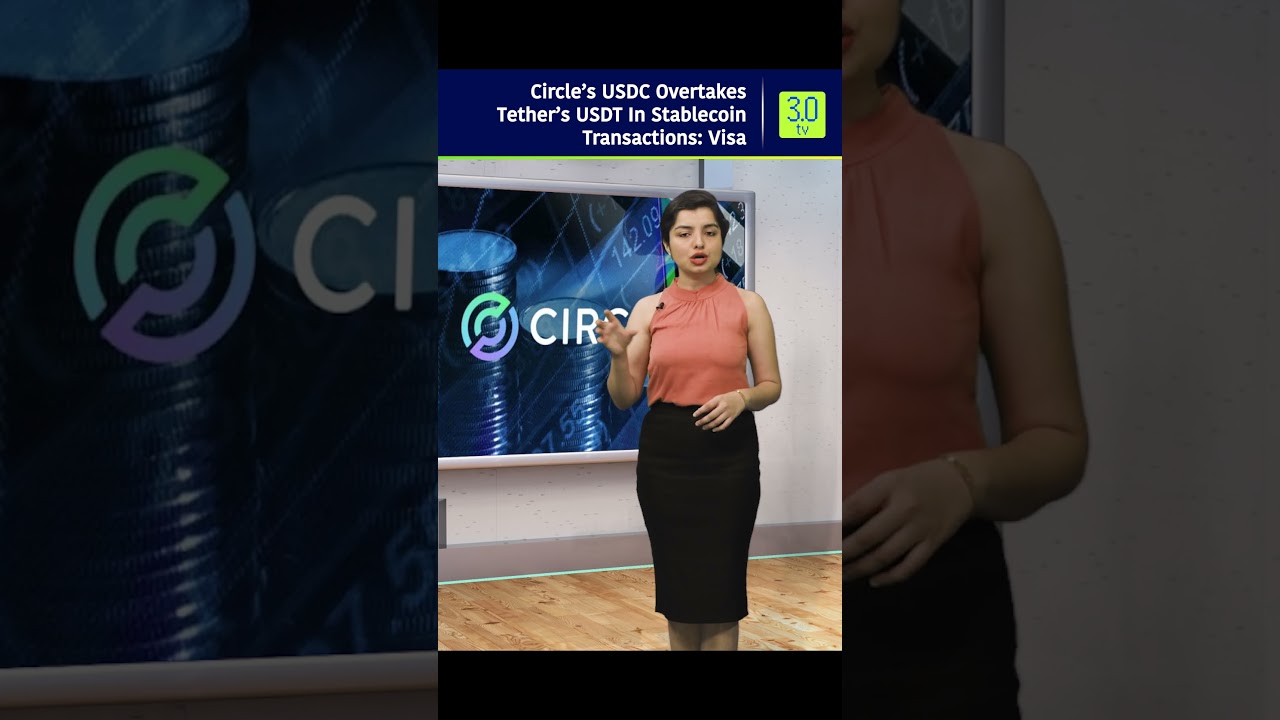 Circle’s USDC Overtakes Tether’s USDT In Stablecoin Transactions Visa | 3.0 TV 