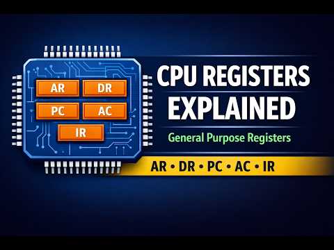 L2 : General Purpose Registers Explained | CPU Registers Made Easy (COA)