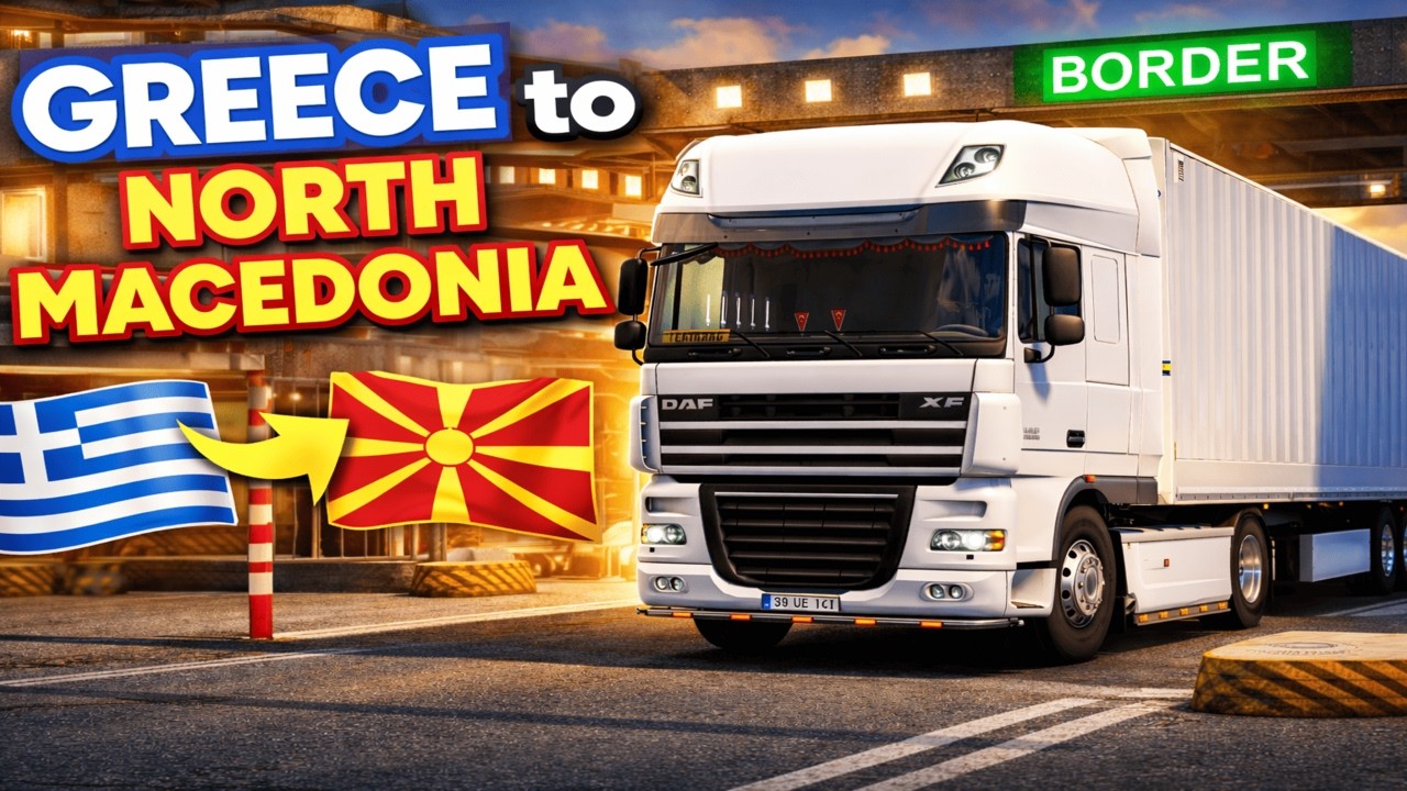 Balkan Road Trip 🇬🇷 to 🇲🇰 | ETS2 1.58 Realistic Driving ReShade Graphics #2