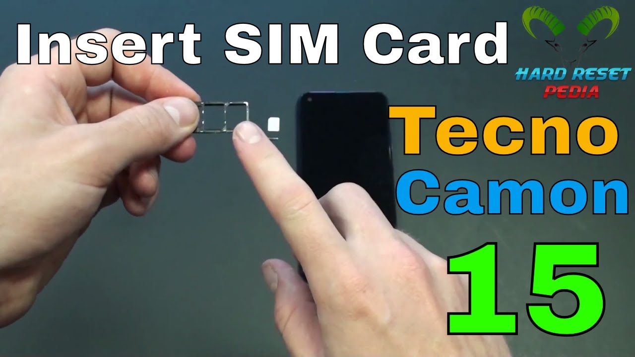 Tecno Camon 15 Insert The SIM Card YouTube