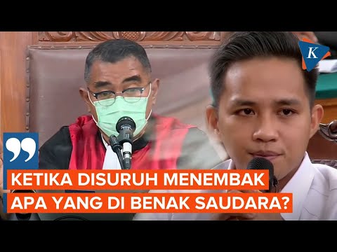 Saat Hakim Tanya Apa yang Ada di Benak Eliezer Waktu Menembak Yosua