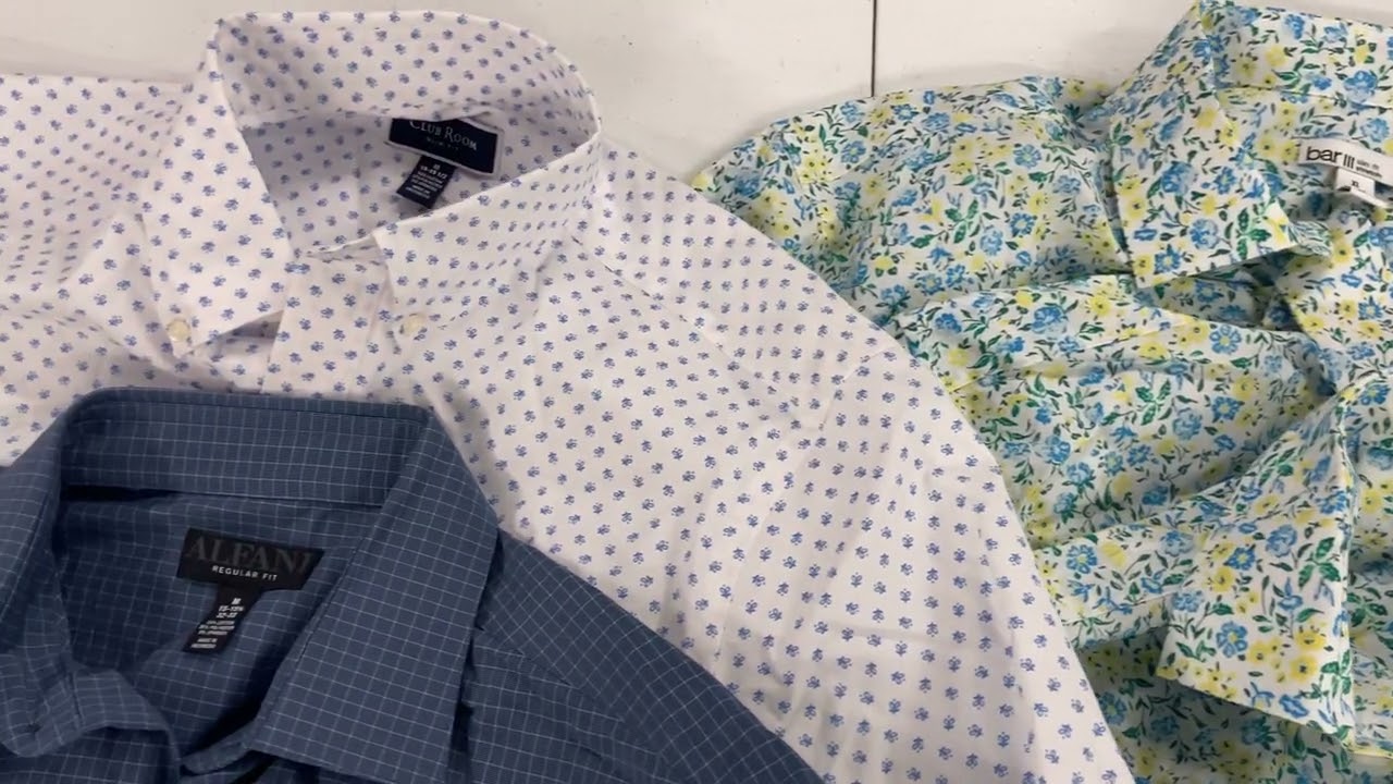 BulkOrderUSA.com- Men's Button Down Shirts Wholesale Lot, BAR III, CLUB ROOM, 12 items, MSRP $730