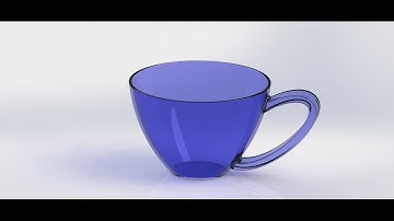 Hướng dẫn học Solidworks cơ bản - Vẽ cái chén bằng  Solidworks
