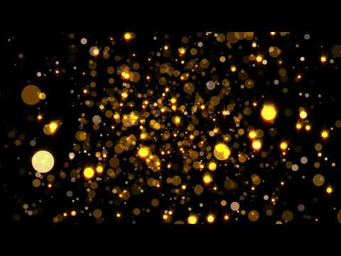 Shimmering Golden Particles On Black Background || Free Vj Loop Footage Golden Glitter