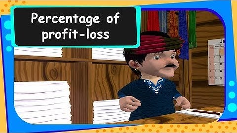 Maths -  Percentage - Part 3 How to calculate percentage of profit-loss - English