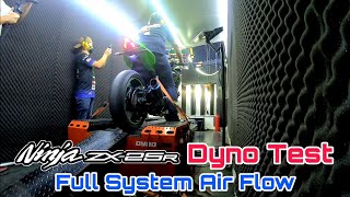 ZX25R Dyno test Full system air flow, measured horsepower after full system air flow tuning, got ...