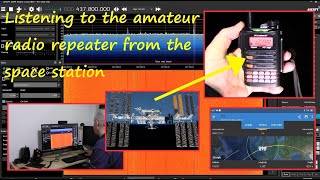 Amateur Radio on the International Space Station. Listening to the cross band repeater