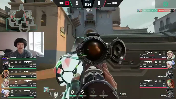 Sinatraa reaction on Tenz insane 4k in Vct| Sen vs Nrg