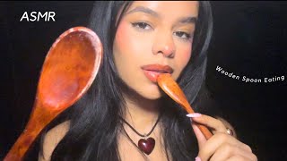 ASMR~ Eating Your Negative Energy w/ Wooden Spoon (Intense Mouth sounds & Visual Triggers)