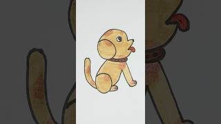 Cute puppy 🐶| Easy Drawing |#shorts #youtube #viralvideo #drawing #art #sketch #trend #tips #tricks