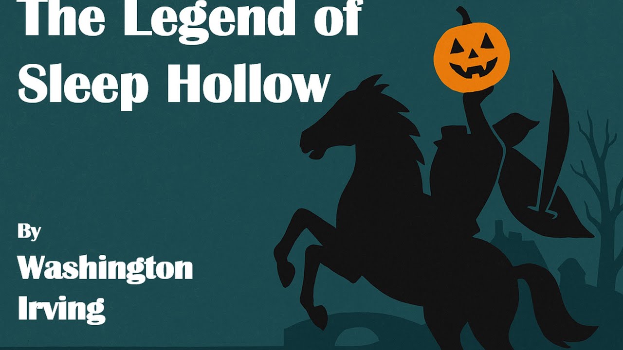 The Legend of Sleepy Hollow, Washington Irving - Complete Audiobook (Text on Screen) - Short Story