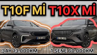 60.000 km TOGG uzun kullanım testi! T10X mi T10F mi Daha İyi ? #t10x #t10f #togg 