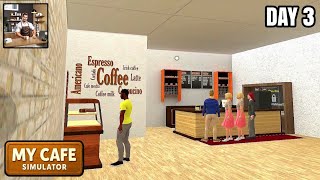 My Café Simulator ☕️🍰. Part 2. Buy Juicer, Tables, Pastry Case,Restock, Serve. Gameplay iOS,Android.
