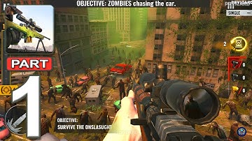 Sniper Zombies - Gameplay Walkthrough Part 1 - Zombie Sniper Gun Shooting Game (iOS, Android)