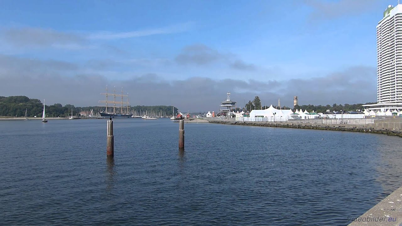 Travemünde, Nordermole, Blick auf Travemündung und Travepromenade, Full HD (1080p) Videobild 1080p 144hz