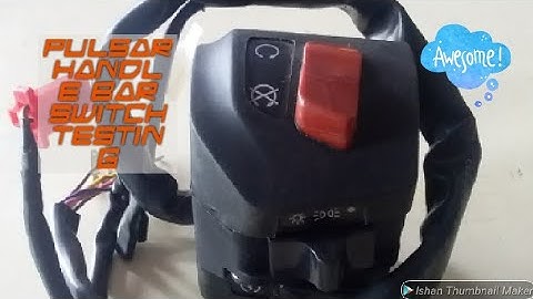 Pulsar head light switch testing