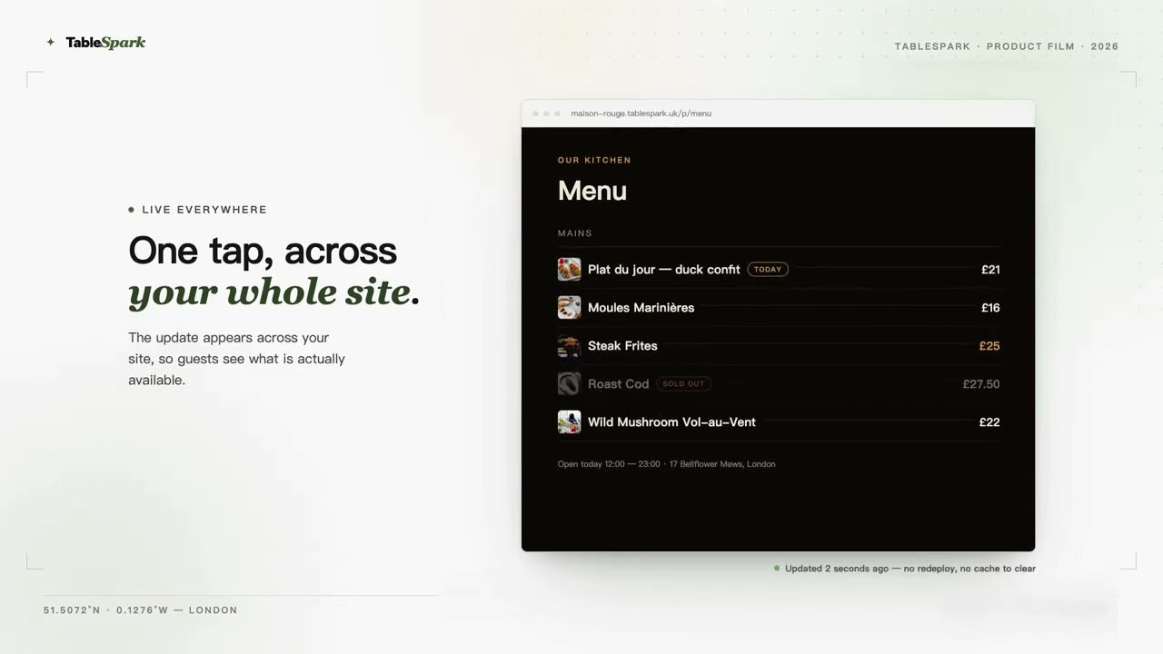 Update your menu, update your business