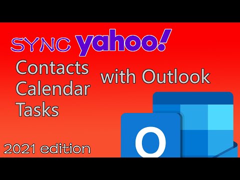 How to sync Yahoo contacts, calendar and tasks with Outlook 2019 and Office 365, 2021 edition